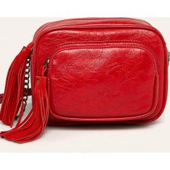 Pepe Jeans - Torebka Moira. Czerwone listonoszki damskie Pepe Jeans, w paski, z bawełny, na ramię, małe, bez dodatków. Za 279,90 zł.