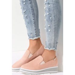 Trampki damskie slip on: Różowe Slip On Cat Lover
