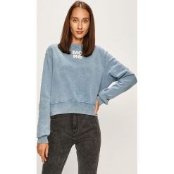 Tally Weijl - Bluza. Niebieskie bluzy damskie TALLY WEIJL, s, z nadrukiem, z bawełny, bez rękawów, bez kaptura. W wyprzedaży za 59,90 zł.