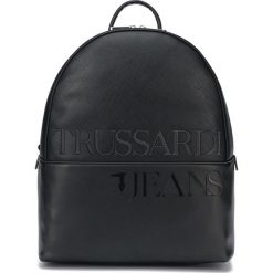 Trussardi Jeans Plecak Czarny. Czarne plecaki męskie Trussardi Jeans, w paski, z jeansu. Za 714,95 zł.