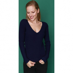 Sweter w kolorze granatowym. Niebieskie bez kategorii marki William de Faye, z kaszmiru. W wyprzedaży za 113,95 zł.