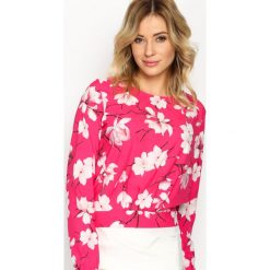 Fuksjowa Bluzka Freshen. Szare bluzki damskie marki Born2be, s, z denimu, z długim rękawem. Za 59,99 zł.