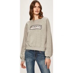 Pinko - Bluza. Szare bluzy damskie Pinko, s, z nadrukiem, z elastanu, bez rękawów, bez kaptura. Za 559,90 zł.
