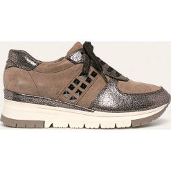 Tamaris - Buty skórzane. Pomarańczowe buty sportowe damskie Tamaris, bez wzorów, ze skóry, sportowe. W wyprzedaży za 219,90 zł.