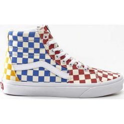 Kultowe Trampki w Szachownice Vans SK8 HI VLV CHECKERBOARD. Szare trampki i tenisówki damskie Molly.pl, bez wzorów, z gumy, bez zapięcia. Za 359,00 zł.