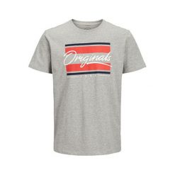 Jack&Jones T-shirt męski Jorantwon Tee SS Crew Neck LightGrey Melange (rozmiar L). Koszulki męskie Jack&Jones, m, bez wzorów, bez kołnierzyka. W wyprzedaży za 31,00 zł.