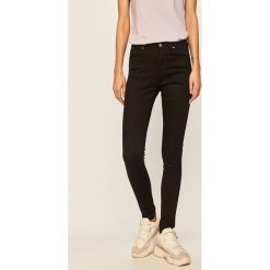 Answear - Jeansy. Czarne jeansy damskie ANSWEAR, s, bez wzorów, z elastanu. Za 99,90 zł.