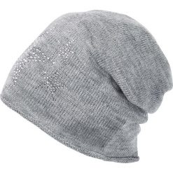 Czapka bonprix szary melanż. Szare czapki zimowe damskie marki bonprix, melanż. Za 29,99 zł.