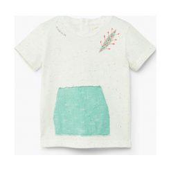 Mango Kids - T-shirt dziecięcy Water 80-104 cm. Szare t-shirty męskie marki Mango Kids, z bawełny, z okrągłym kołnierzem. W wyprzedaży za 29,90 zł.