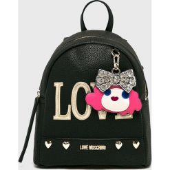 Love Moschino - Plecak. Czarne plecaki damskie marki Love Moschino, z materiału. Za 929,90 zł.