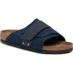 Klapki BIRKENSTOCK - Kyoto 1016478 Navy. Niebieskie klapki męskie Birkenstock, bez wzorów, ze skóry. Za 429,00 zł.