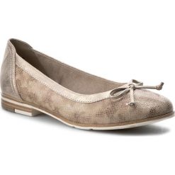 Baleriny MARCO TOZZI - 2-22108-28 Cream Multi 445. Brązowe baleriny damskie Marco Tozzi, na co dzień, z zamszu. W wyprzedaży za 159,00 zł.