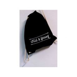 Plecak Worek WILD & YOUNG. Czarne plecaki damskie Funfara, bez wzorów. Za 59,00 zł.