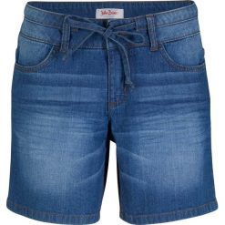 Szorty dżinsowe bonprix niebieski. Niebieskie jeansy damskie bonprix, bez wzorów, z jeansu. Za 74,99 zł.
