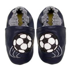 Buciki niemowlęce: Skórzane buty niemowlęce „Soccer Star” w kolorze granatowym