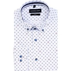 Koszula SIMONE KDBS000942. Czerwone koszule męskie Giacomo Conti, m, bez wzorów, z elastanu, eleganckie, button down, bez rękawów. Za 199,00 zł.