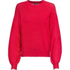 Sweter bonprix czerwony. Czerwone swetry damskie bonprix, bez wzorów, bez rękawów, bez kaptura. Za 84,99 zł.