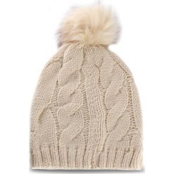 Czapka LIU JO - Cuffia Treccia Ponpo A18226 M0300 Soia 21404. Brązowe czapki zimowe damskie marki Liu Jo, z materiału. Za 149,00 zł.