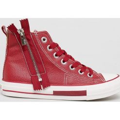 Big Star - Trampki. Czerwone trampki i tenisówki damskie BIG STAR, bez wzorów, z gumy, na sznurówki. W wyprzedaży za 99,90 zł.