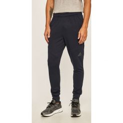 Adidas Performance - Spodnie. Niebieskie spodnie męskie adidas Performance, na co dzień, s, bez wzorów, z poliesteru, sportowe. Za 199,90 zł.