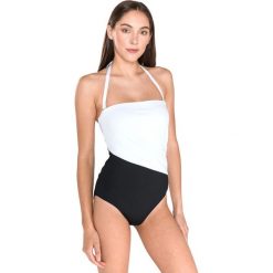 Polo Ralph Lauren Kostium kąpielowy jednoczęściowy Czarny Biały. Czarne stroje kąpielowe damskie xl, z elastanu. Za 757,95 zł.