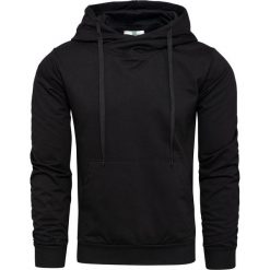 Bluza męska z kapturem czarna Recea. Czarne bluzy męskie Recea, xl, bez wzorów, z bawełny, klasyczne, z kominem, bez rękawów, z kapturem. Za 39,99 zł.