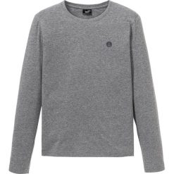 Shirt z długim rękawem bonprix szary melanż. Szare koszulki męskie bonprix, s, bez wzorów, z okrągłym kołnierzem, z długim rękawem, długie. Za 42,99 zł.
