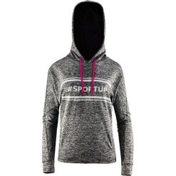 Bluza funkcyjna w kolorze ciemnoszarym. Szare bluzy damskie Outhorn, m, bez wzorów, z materiału, bez rękawów, bez kaptura. W wyprzedaży za 59,95 zł.