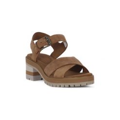 Sandały Timberland VIOLET MARSH. Pomarańczowe sandały damskie Timberland, bez wzorów, bez obcasa, bez zapięcia. Za 436,24 zł.