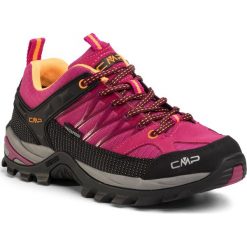 Trekkingi CMP - Rigel Low Wmn Trekking Shoes Wp 3Q54456 Bouganville/Goji 06HE. Różowe półbuty damskie CMP, z tworzywa sztucznego, bez obcasa, bez zapięcia. Za 359,00 zł.
