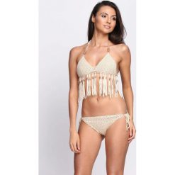 Beżowe Bikini Invisible Touch. Brązowe stroje kąpielowe damskie Born2be, uniwersalny, z aplikacjami. Za 89,99 zł.