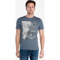Jack & Jones Photo Koszulka Niebieski. Niebieskie podkoszulki męskie Jack & Jones, xl, z nadrukiem, z bawełny, bez kołnierzyka, z krótkim rękawem, krótkie. Za 80,95 zł.