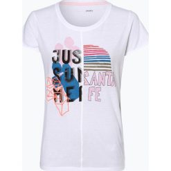 Marc Cain Sports - T-shirt damski, biały. Białe t-shirty damskie Marc Cain Sports, z nadrukiem, bez kołnierzyka. Za 479,95 zł.