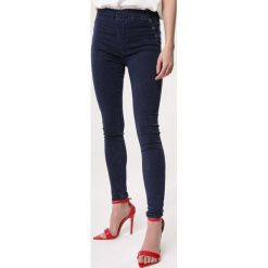 Niebieskie Jegginsy Punch. Niebieskie jeansy damskie Born2be, xs, z dzianiny. Za 49,99 zł.