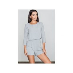 Kombinezon M445 Szary. Szare kombinezony eleganckie marki FIGL, s, z haftami, z długim rękawem, długie. Za 169,00 zł.