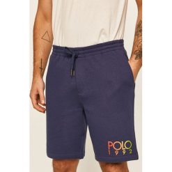 Polo Ralph Lauren - Szorty. Niebieskie spodenki i szorty męskie Polo Ralph Lauren, xl, z nadrukiem, z bawełny, casualowe. Za 429,90 zł.