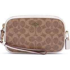 Coach Cross body bag Brązowy. Pomarańczowe torebki klasyczne damskie Coach, w paski, ze skóry. Za 860,95 zł.