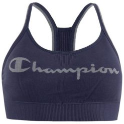 Biustonosz top Champion Seamless Fashion CH0008QZ. Niebieskie biustonosze Champion, bez wzorów, z elastanu. Za 129,00 zł.