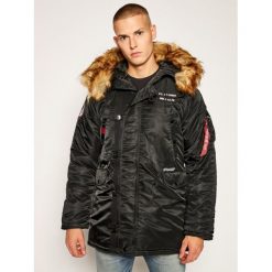 Kurtka puchowa Alpha Industries N3B Airborne 188141. Czarne kurtki męskie Alpha Industries, m, bez wzorów, z puchu, bez kaptura. Za 1229,00 zł.