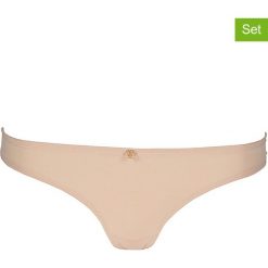 Stringi (2 pary) w kolorze cielistym. Brązowe stringi damskie Marc O´Polo Bodywear, xxl, bez wzorów. W wyprzedaży za 72,95 zł.
