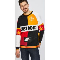 Nike Sportswear - Bluza. Czarne bluzy męskie Nike Sportswear, s, z nadrukiem, z bawełny, z kapturem, bez rękawów, bez kaptura. W wyprzedaży za 569,90 zł.
