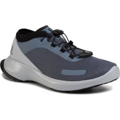 Buty SALOMON - Sense Feel 409656 27 W0 Flit Stone/Pearl Blue/Black. Szare buty sportowe męskie Salomon, z tworzywa sztucznego, bez zapięcia, do biegania. Za 399,00 zł.