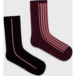 Tommy Hilfiger - Skarpetki (2-pack). Szare skarpetki damskie TOMMY HILFIGER, bez wzorów, z elastanu. Za 49,90 zł.