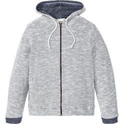 Bluza rozpinana z kapturem bonprix ciemnoniebiesko-biały melanż. Niebieskie bluzy męskie bonprix, s, bez wzorów, z kapturem, bez rękawów, z kapturem. Za 109,99 zł.