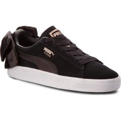 Sneakersy PUMA - Suede Bow Wn's 367317 04 Puma Black/Puma Black. Czarne sneakersy damskie Puma, ze skóry. W wyprzedaży za 269,99 zł.