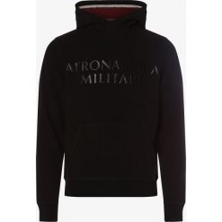 Aeronautica - Męska bluza nierozpinana, czarny. Czarne bluzy męskie Aeronautica, xl, z nadrukiem. Za 399,95 zł.
