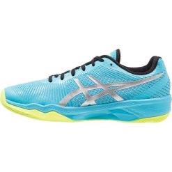 ASICS VOLLEY ELITE FF Obuwie do siatkówki aquarium/silver. Niebieskie buty do fitnessu damskie Asics, z gumy. Za 629,00 zł.