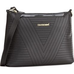 Torebka MONNARI - BAGA022-020 Black. Czarne torebki klasyczne damskie marki Monnari, na imprezę, ze skóry ekologicznej. W wyprzedaży za 119,00 zł.