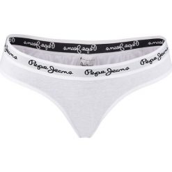 Pepe Jeans Underwear Cotton Brief Dixie White. Białe figi damskie Pepe Jeans, bez wzorów, z bawełny. Za 49,00 zł.