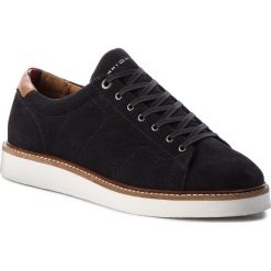Półbuty męskie: Półbuty TOMMY HILFIGER – Hybrid Suede Long Lace Shoe FM0FM01338 Midnight 403